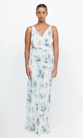 Corrine V Maxi Dress - Watercolor Floral