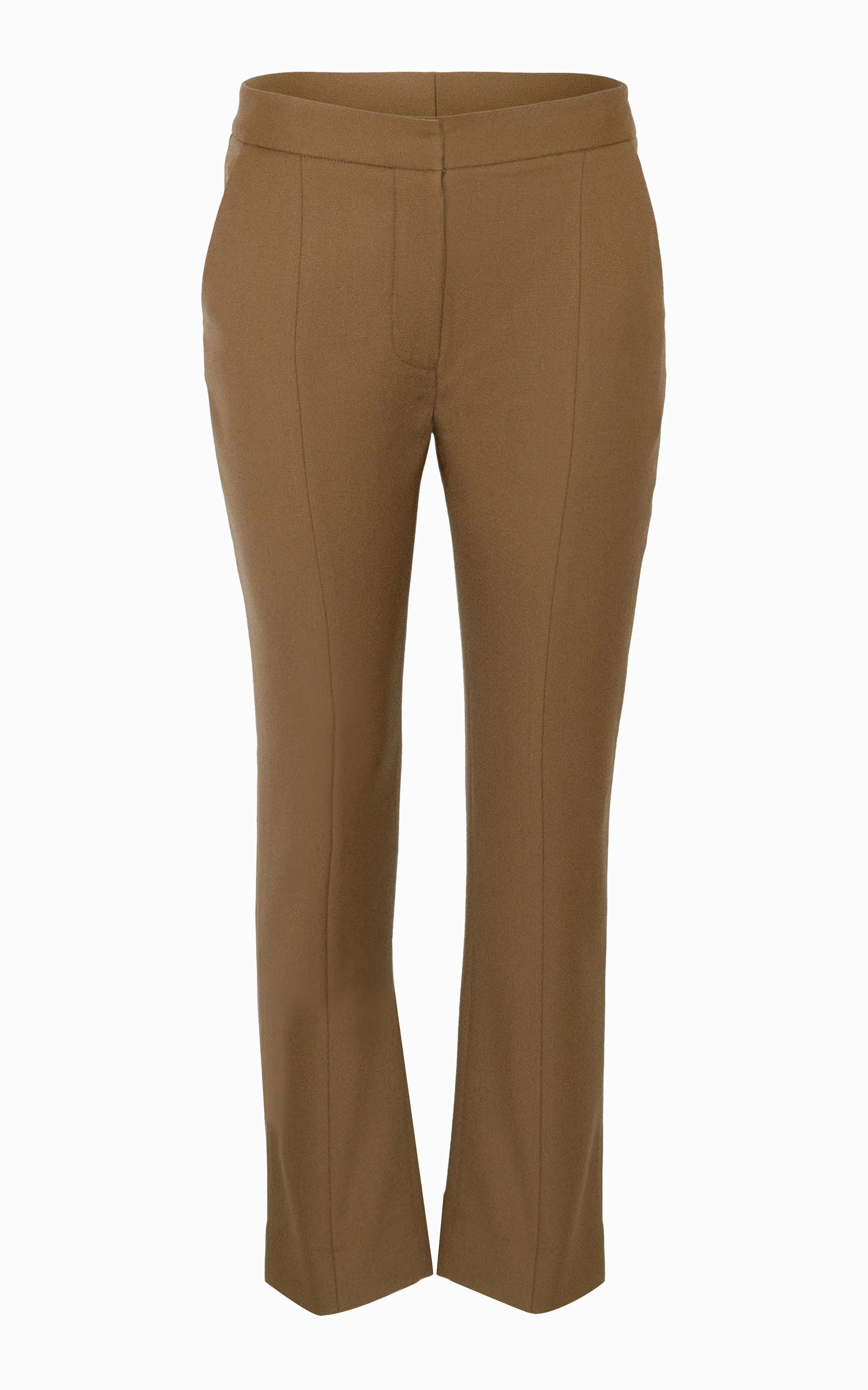 Crop Slim Pant | Almond