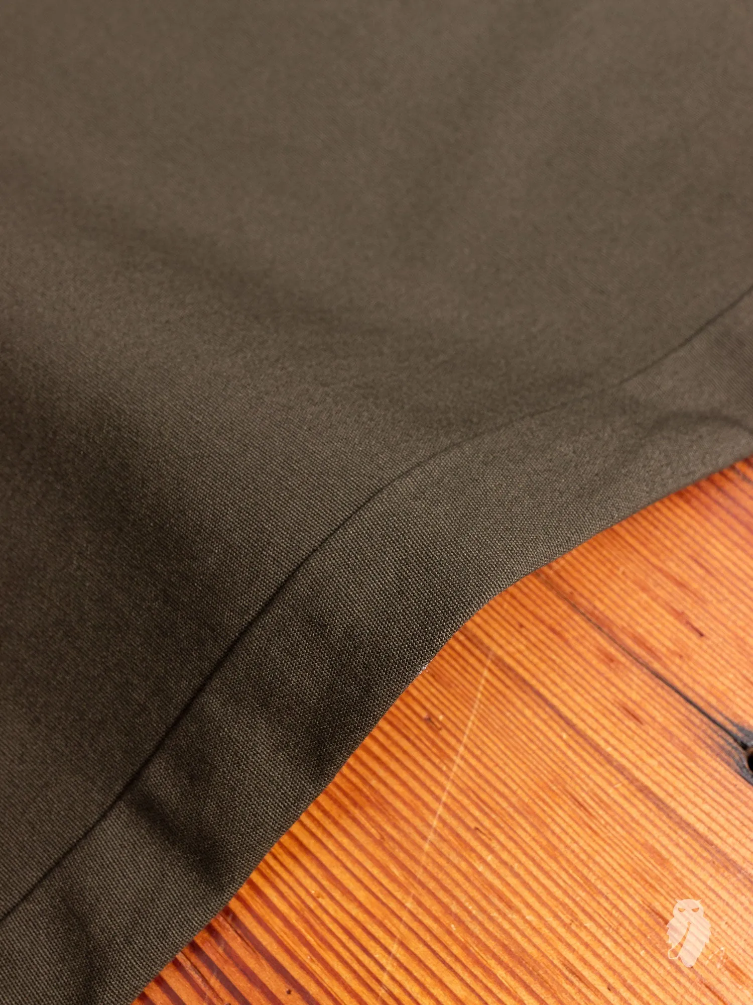 Cropped Pants in Olive Canvas
