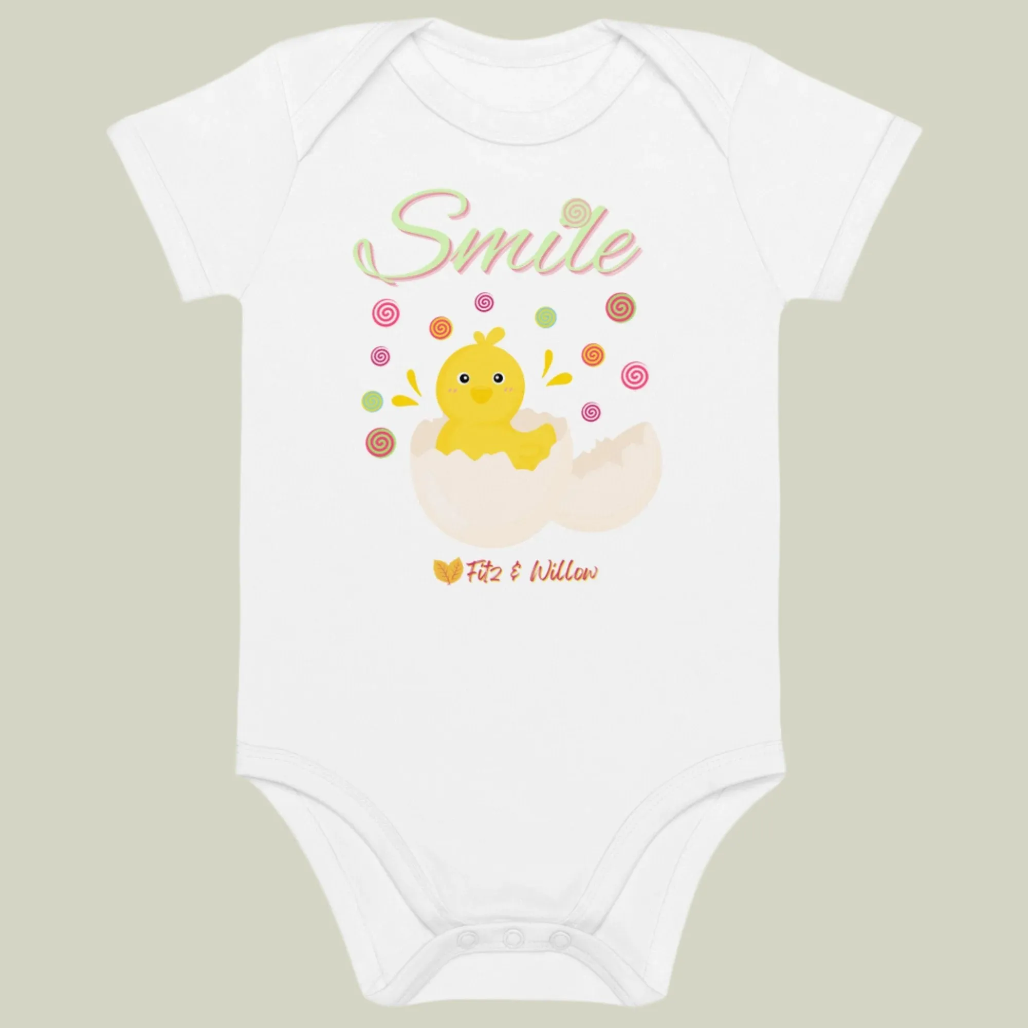 Cute Vegan Chick Unhitching Bodysuit for Newborns!