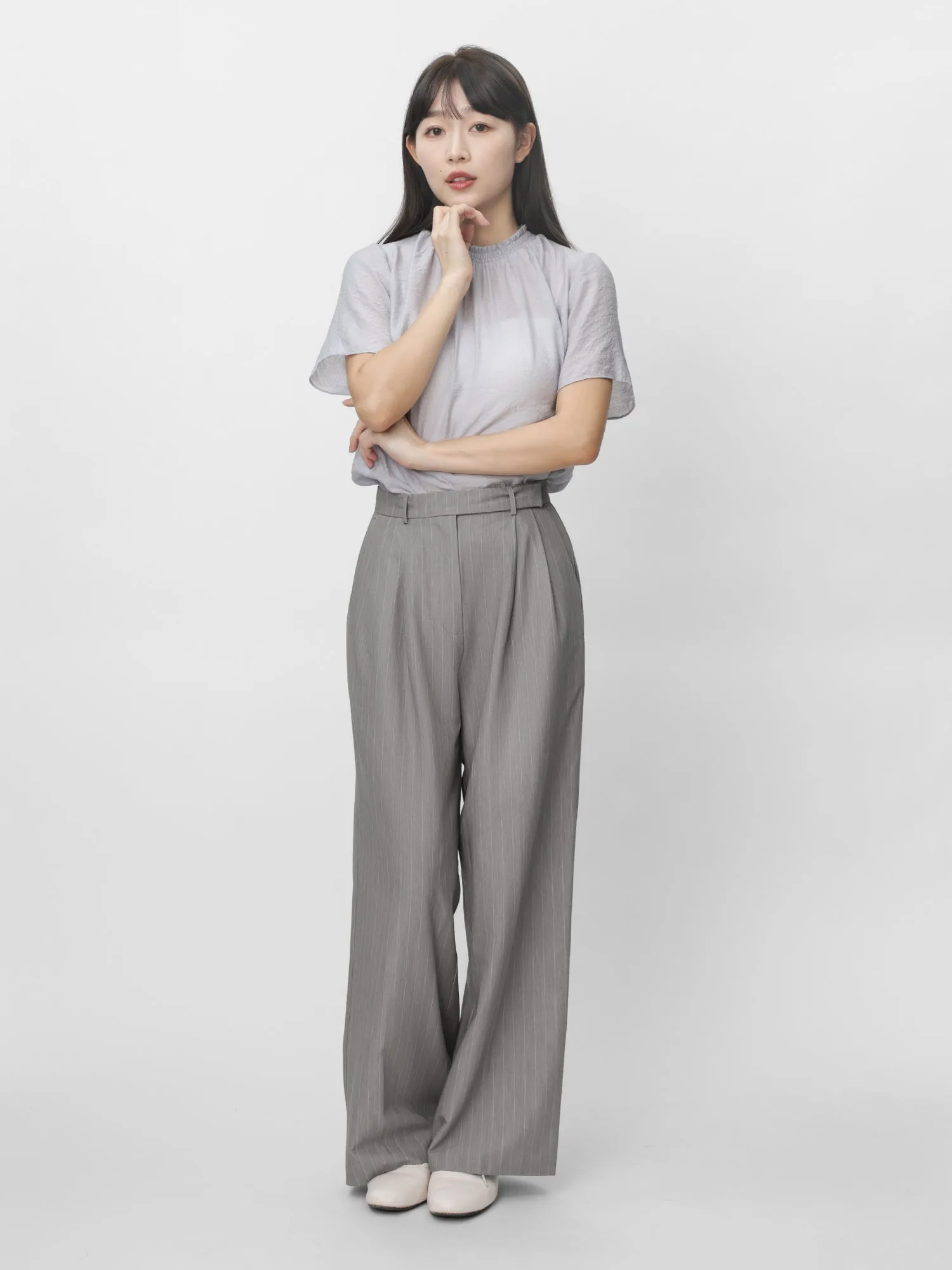 Eloise Striped Straight Leg Pants