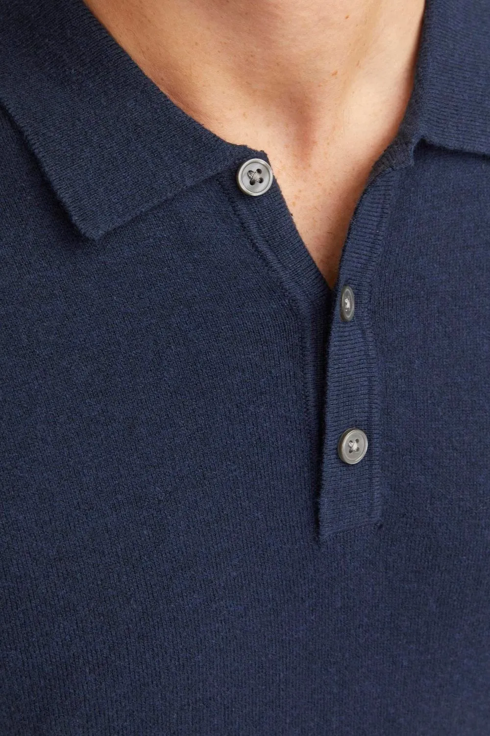 Emil Knit Polo - Navy