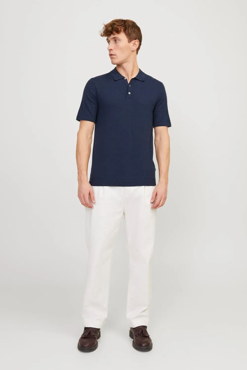 Emil Knit Polo - Navy