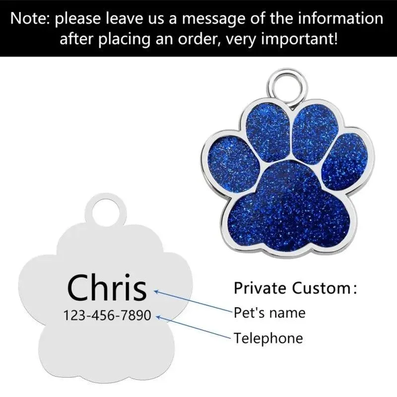 Engraved Pet ID Collar Tag