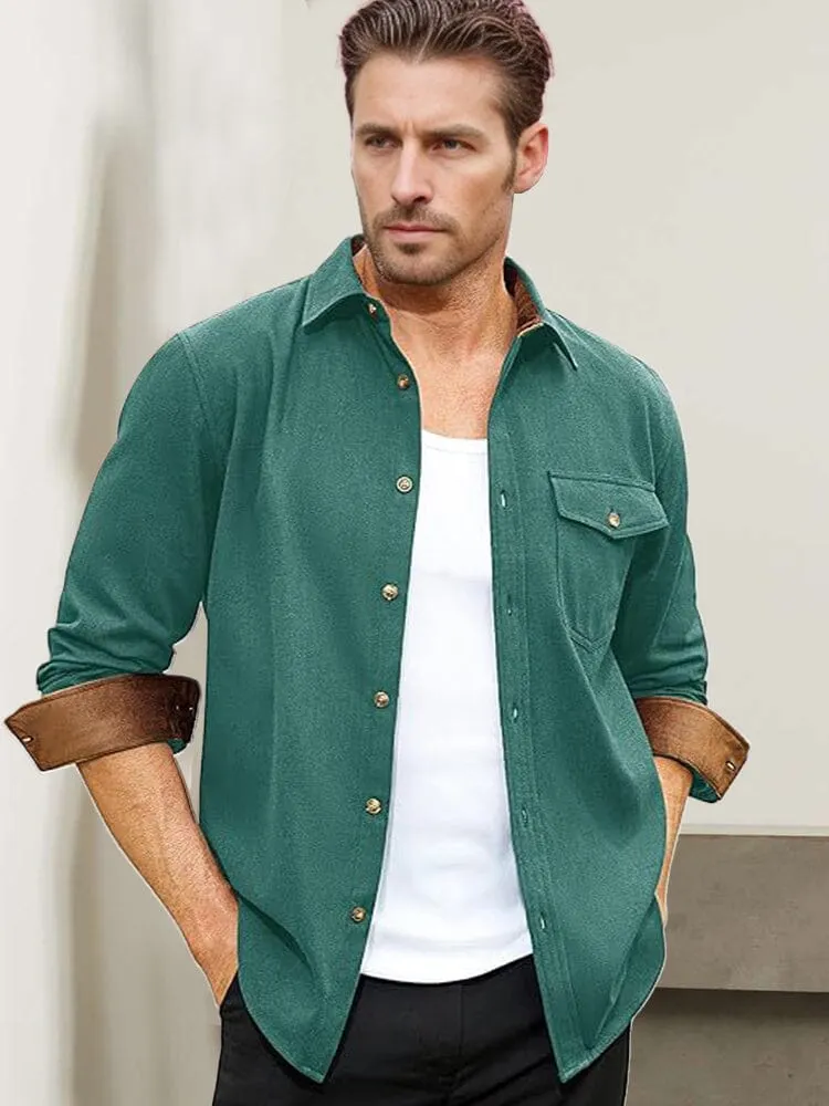 Everyday Ease Suede Patchwork Shirt