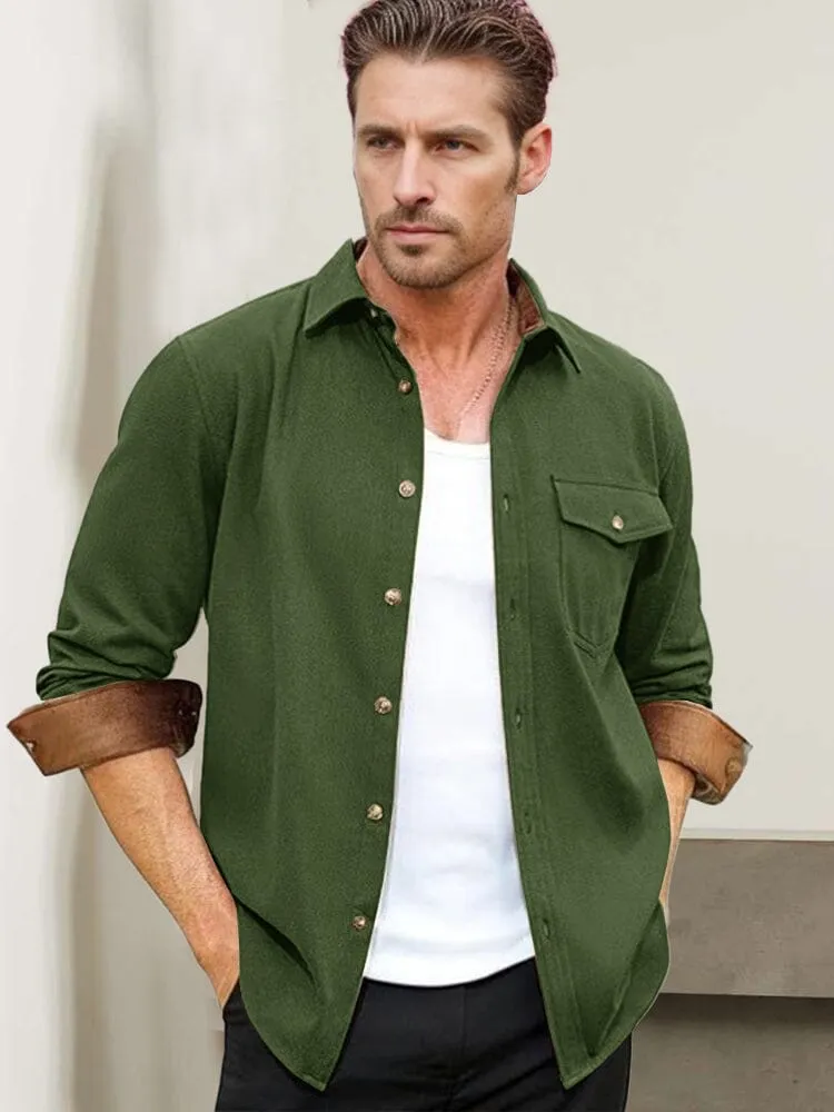 Everyday Ease Suede Patchwork Shirt