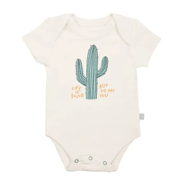 finn and emma graphic bodysuit - life is tough