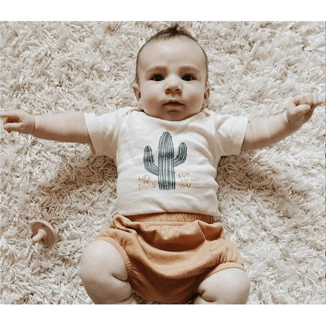 finn and emma graphic bodysuit - life is tough