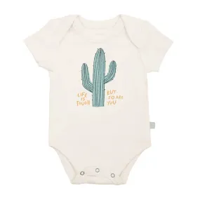 finn and emma graphic bodysuit - life is tough