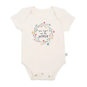 finn and emma graphic bodysuit - light up my world