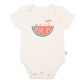 Finn and Emma Organic Short Sleeve Bodysuit - Dive In