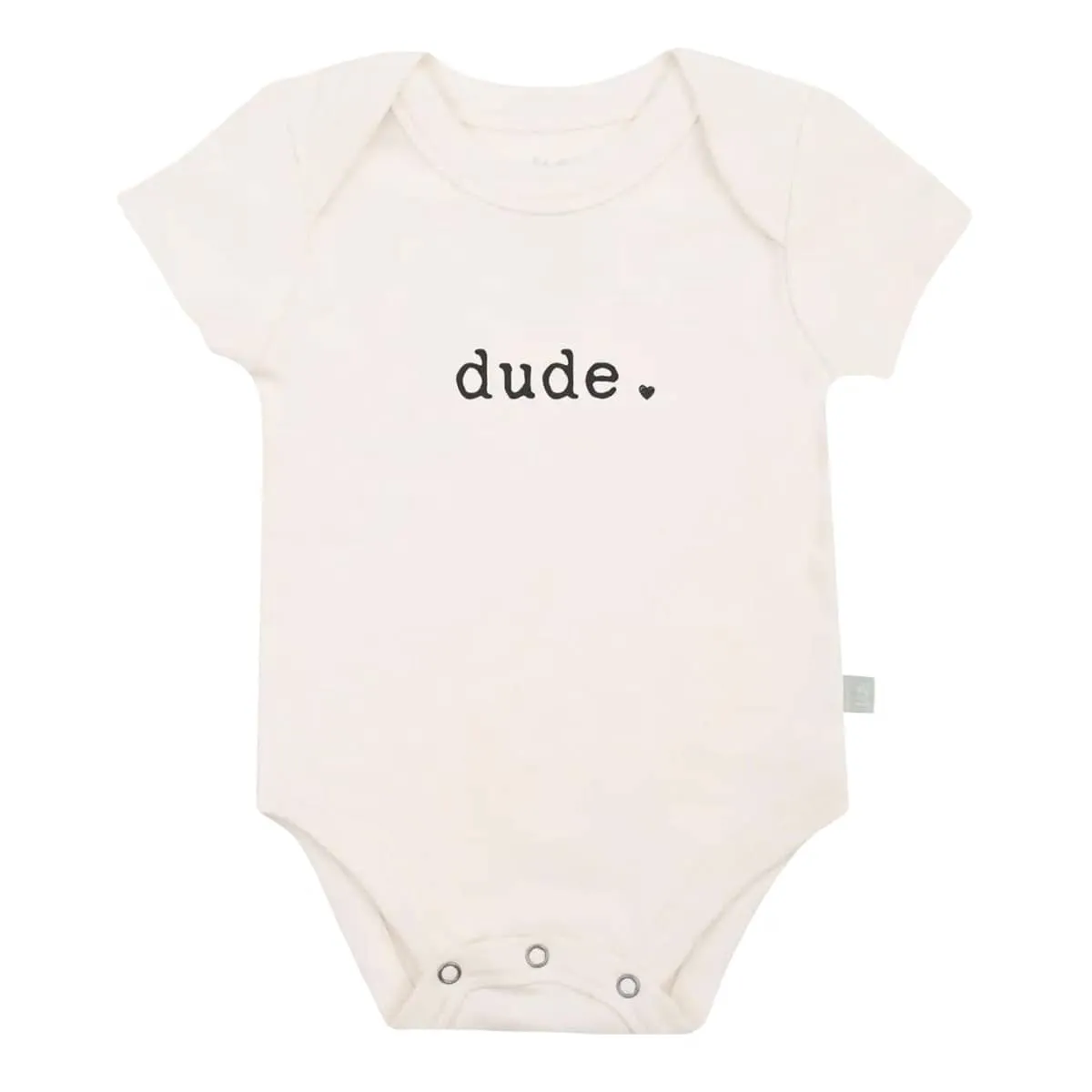 Finn and Emma Organic Short Sleeve Bodysuit - Dude