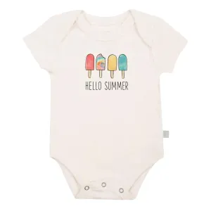 Finn and Emma Organic Short Sleeve Bodysuit - Hello Summer