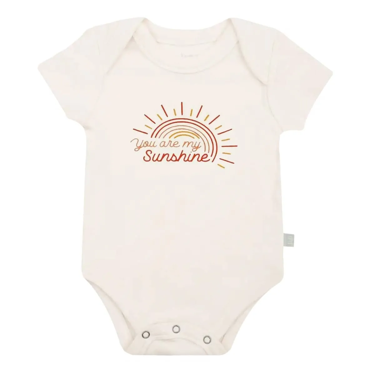 Finn and Emma Organic Short Sleeve Bodysuit - You are my Sunshine