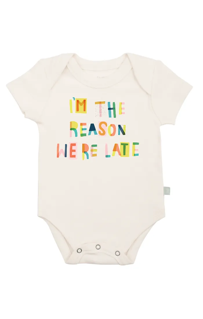 Finn   Emma - We're Late Graphic Bodysuit