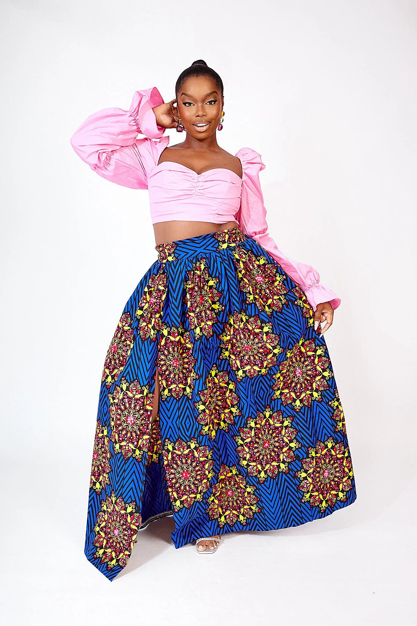 FOLU AFRICAN PRINT MAXI SKIRT