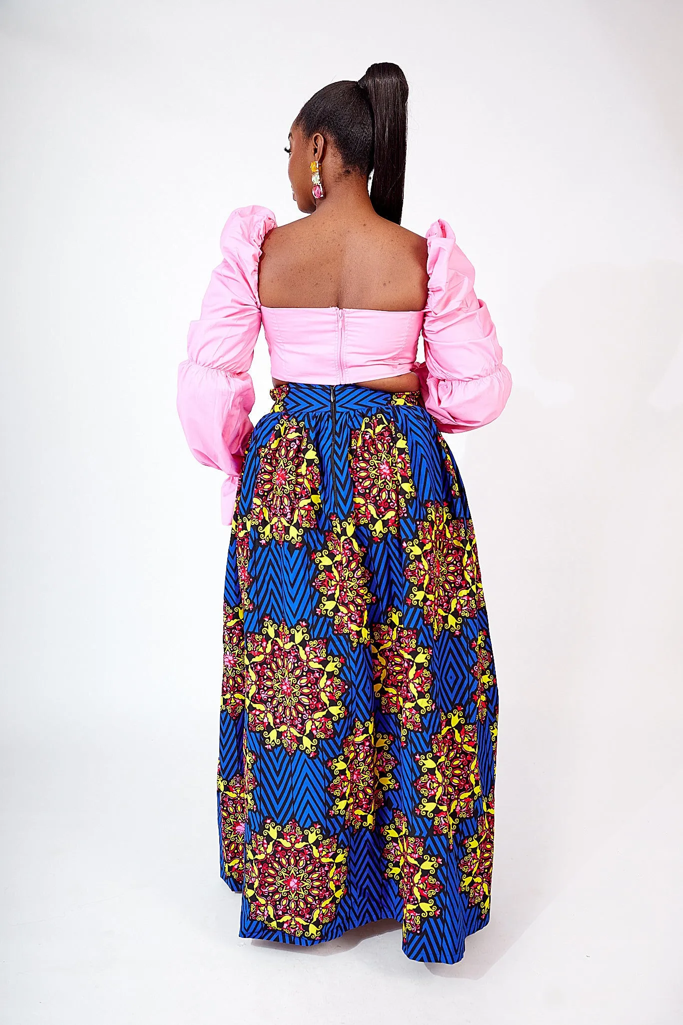 FOLU AFRICAN PRINT MAXI SKIRT