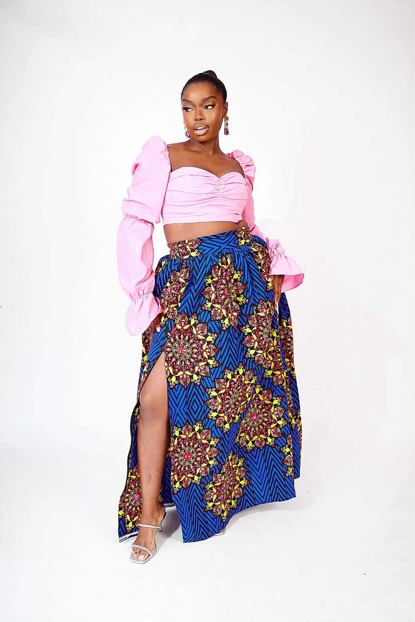 FOLU AFRICAN PRINT MAXI SKIRT