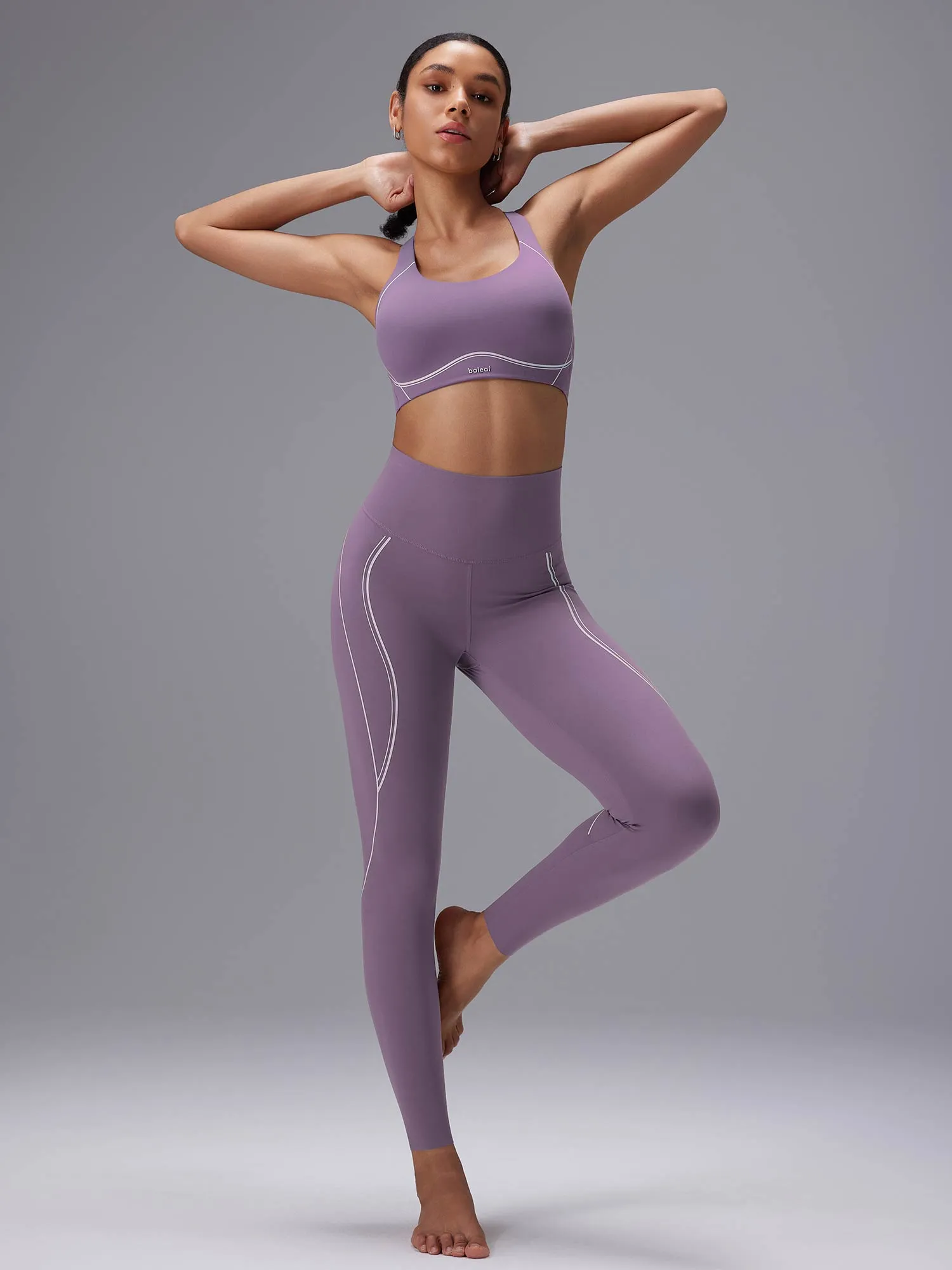 Freeleaf 25" High Rise Stripe Print Leggings
