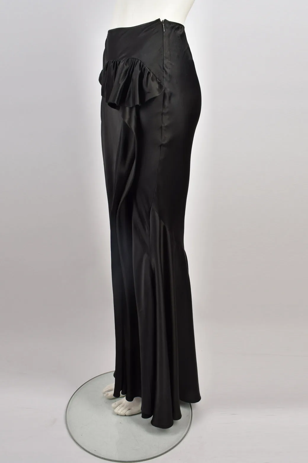 GALLIANO SILK BIAS MAXI SKIRT 2010s M