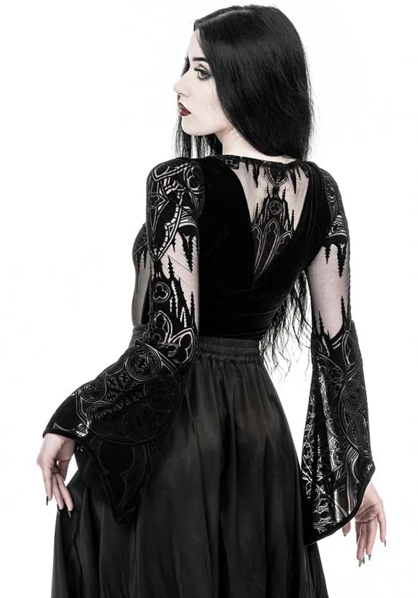 Gothic Chapel V-Neck | BODYSUIT