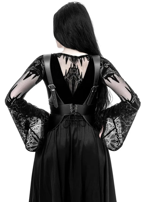Gothic Chapel V-Neck | BODYSUIT