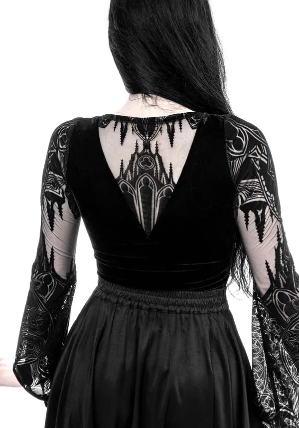 Gothic Chapel V-Neck | BODYSUIT