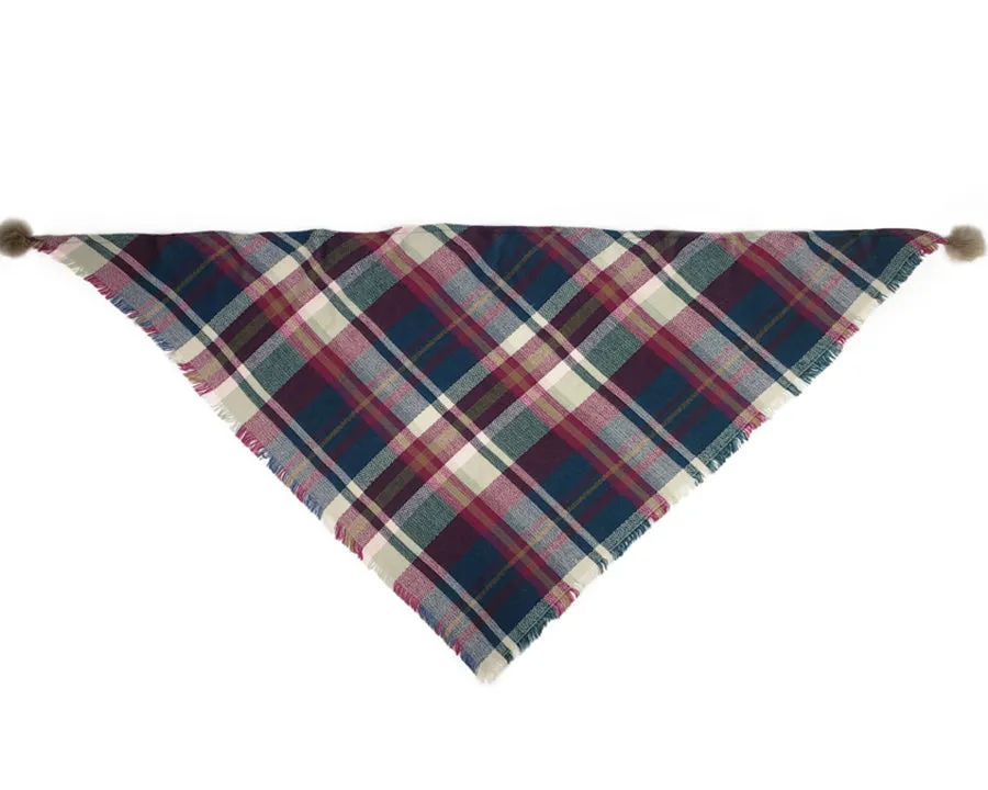 Grace & Lace Plaid Triangle Scarf
