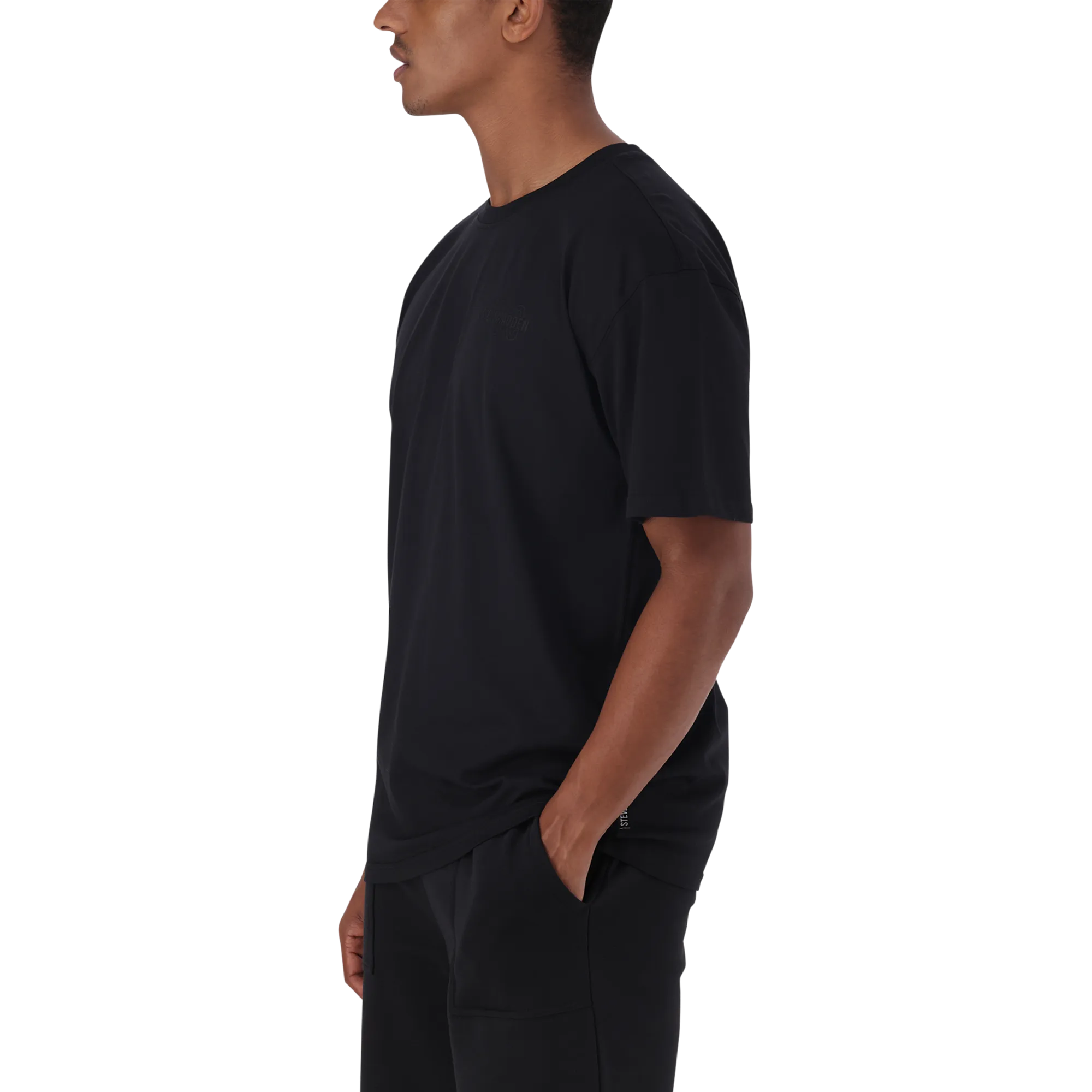 GRAYSON BLACK BOXY LOGO T-SHIRT
