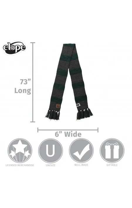 Harry Potter Slytherin Heathered Knit Scarf