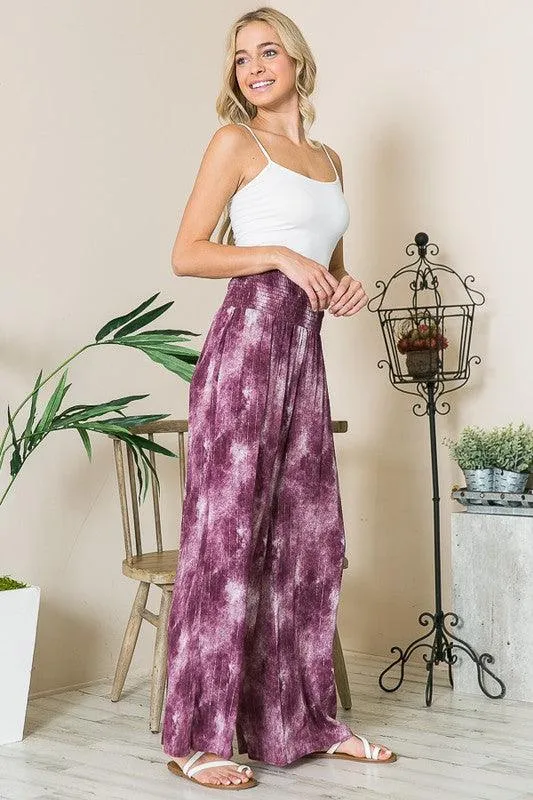 High Waist Wide Leg Pants with Pockets