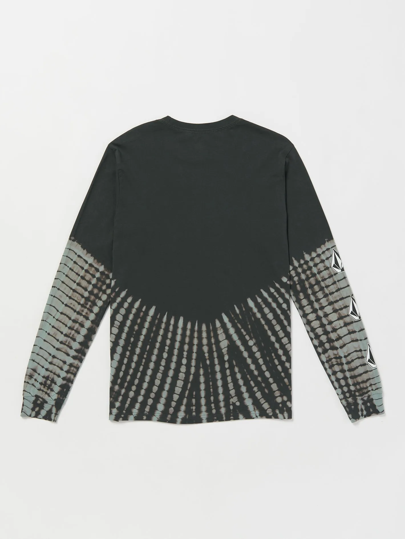 Iconic Stone Dye Long Sleeve Tee - Black