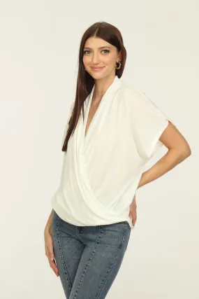 Ivory Surplice Top
