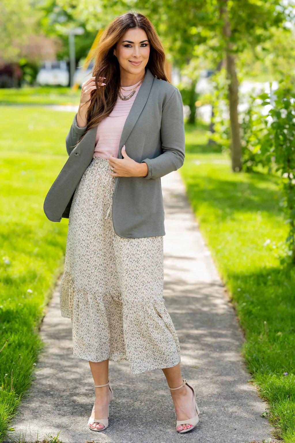 Ivy Ruffle Bottom Maxi Skirt