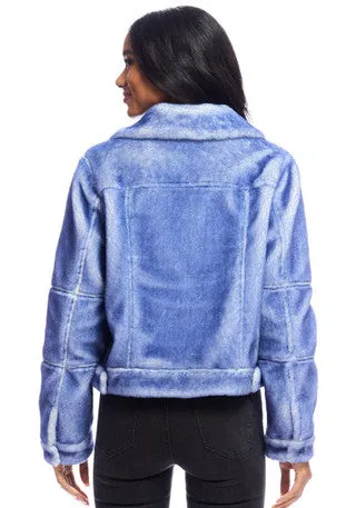 Jeanius Fur Jacket (Indigo)