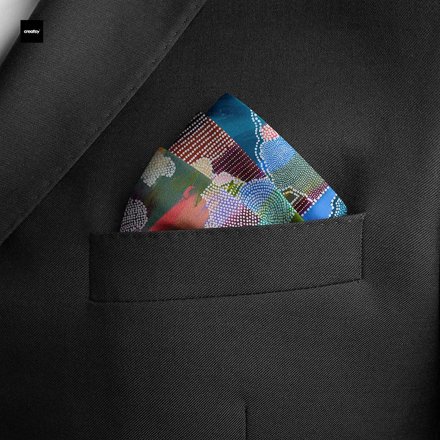 Ken Done’s Aboriginal Sista Pocket Square