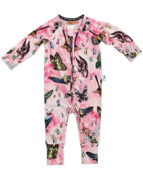 Kip & Co x May Gibbs Fly Baby Organic Long Sleeve Zip Romper