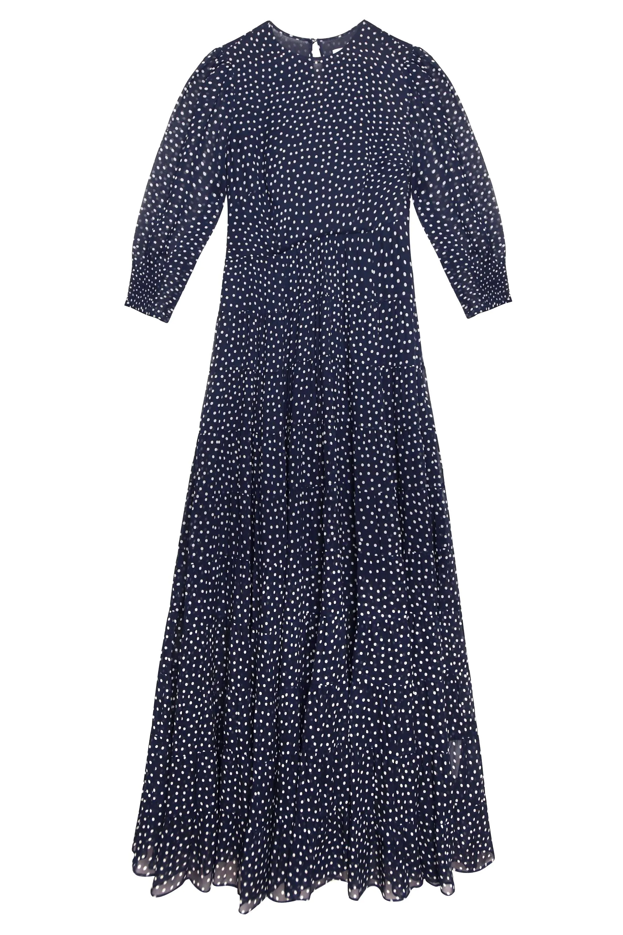 Kristen - Navy Polka Dot