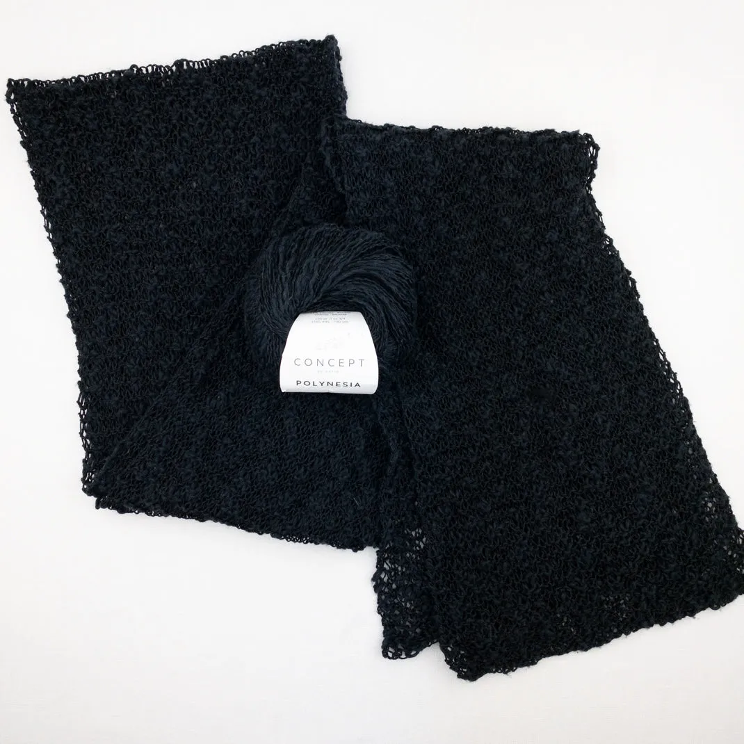 Lacy Scarf Knitting Kit | Katia Polynesia & Knitting Pattern (#131)