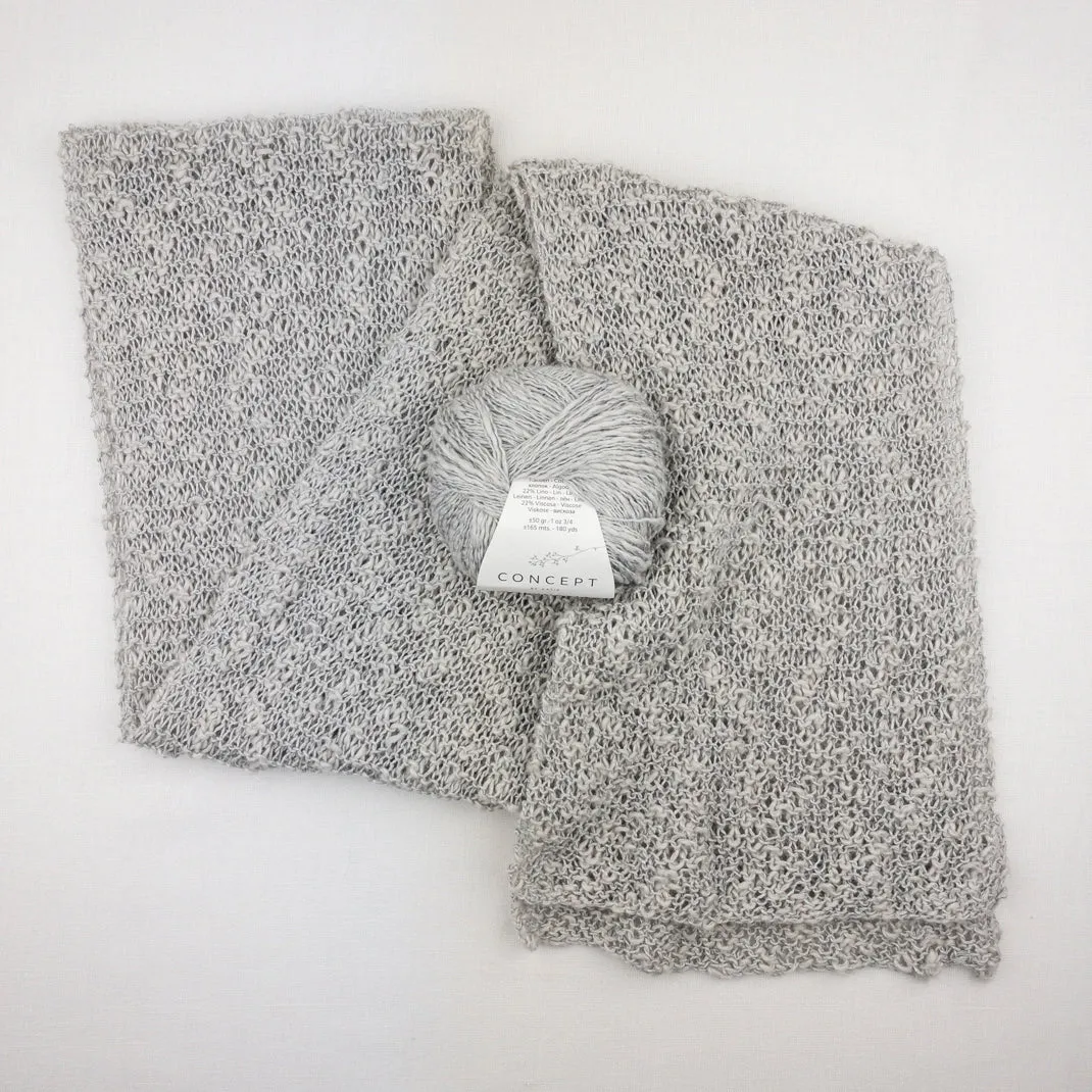 Lacy Scarf Knitting Kit | Katia Polynesia & Knitting Pattern (#131)