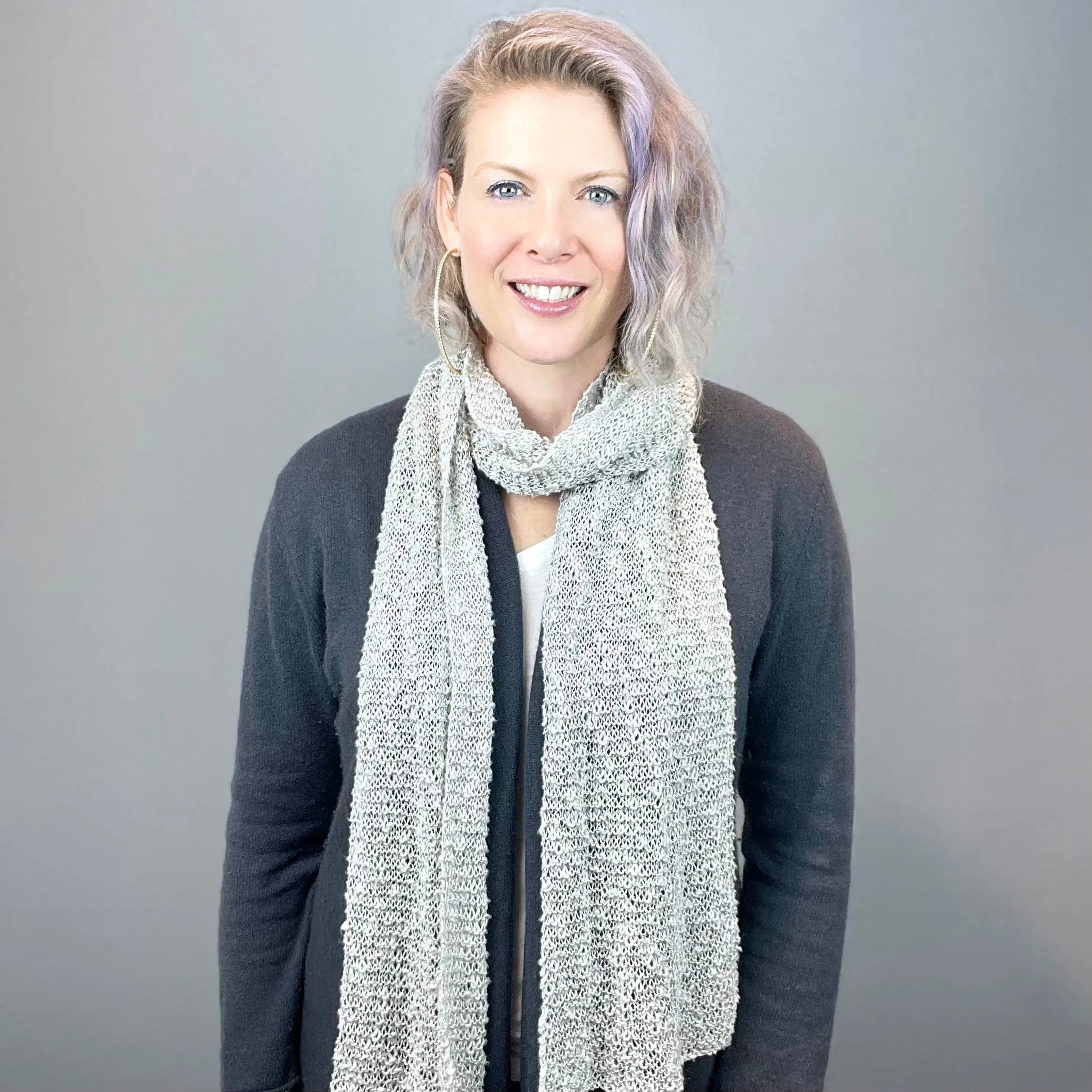 Lacy Scarf Knitting Kit | Katia Polynesia & Knitting Pattern (#131)