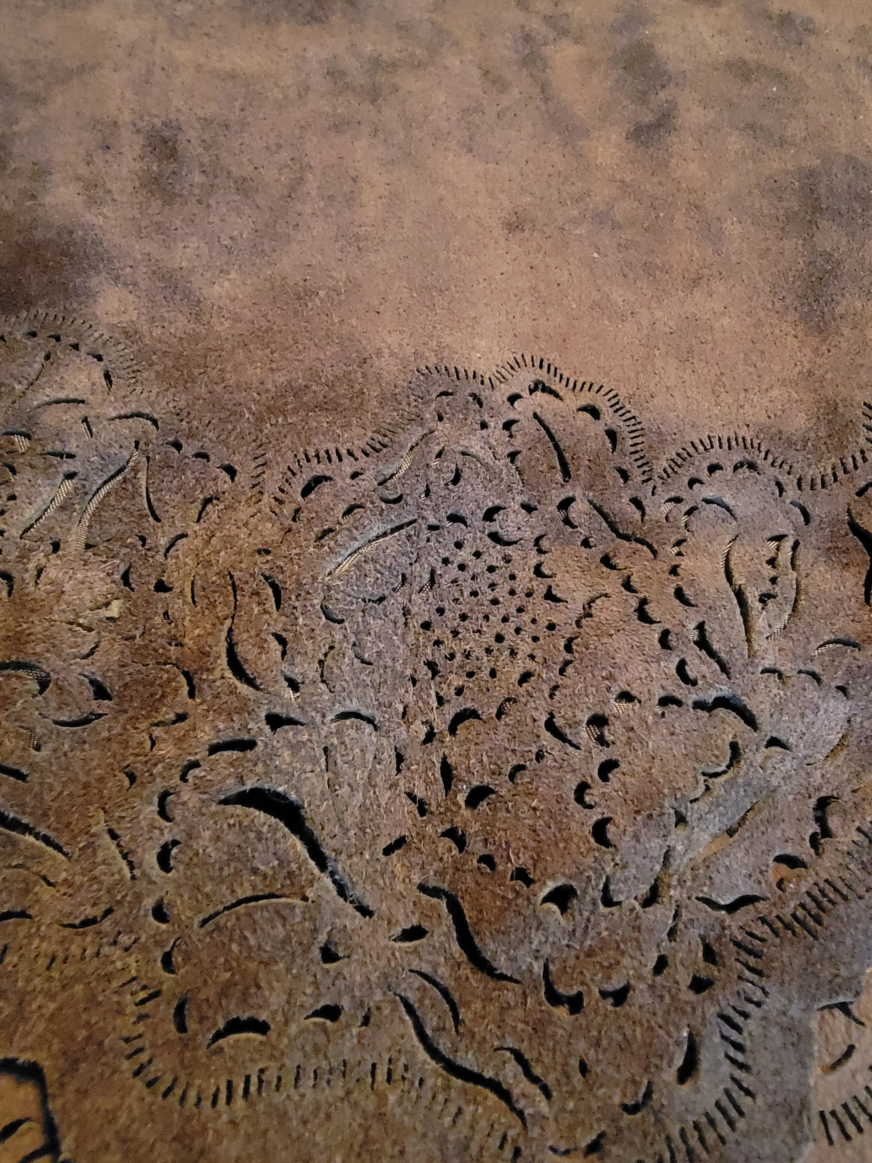Lafayette 148 Laser-Cut Hem Suede Maxi Skirt Fully Lined Size 6
