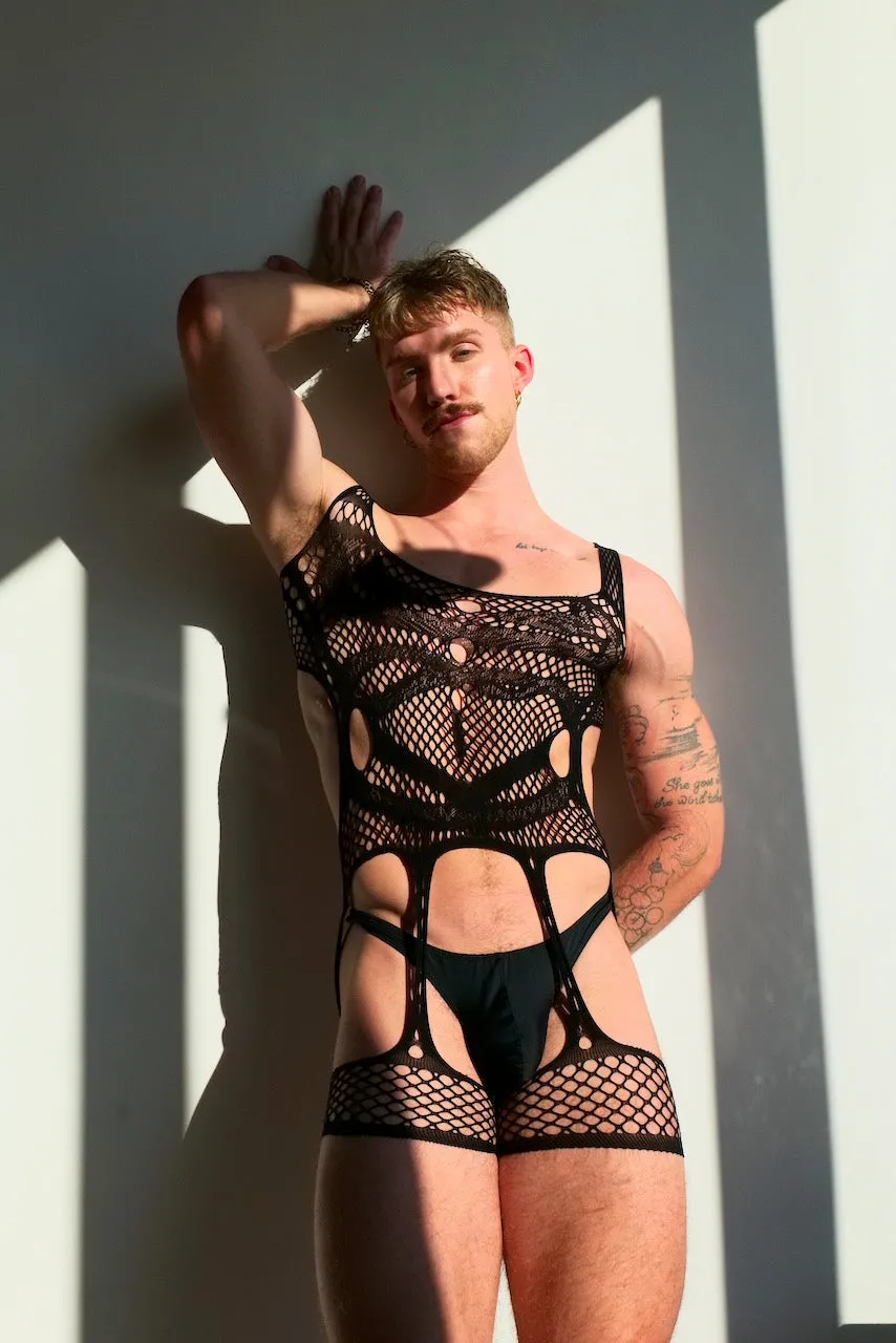 LEAK NYC NEO BODYSUIT BLACK