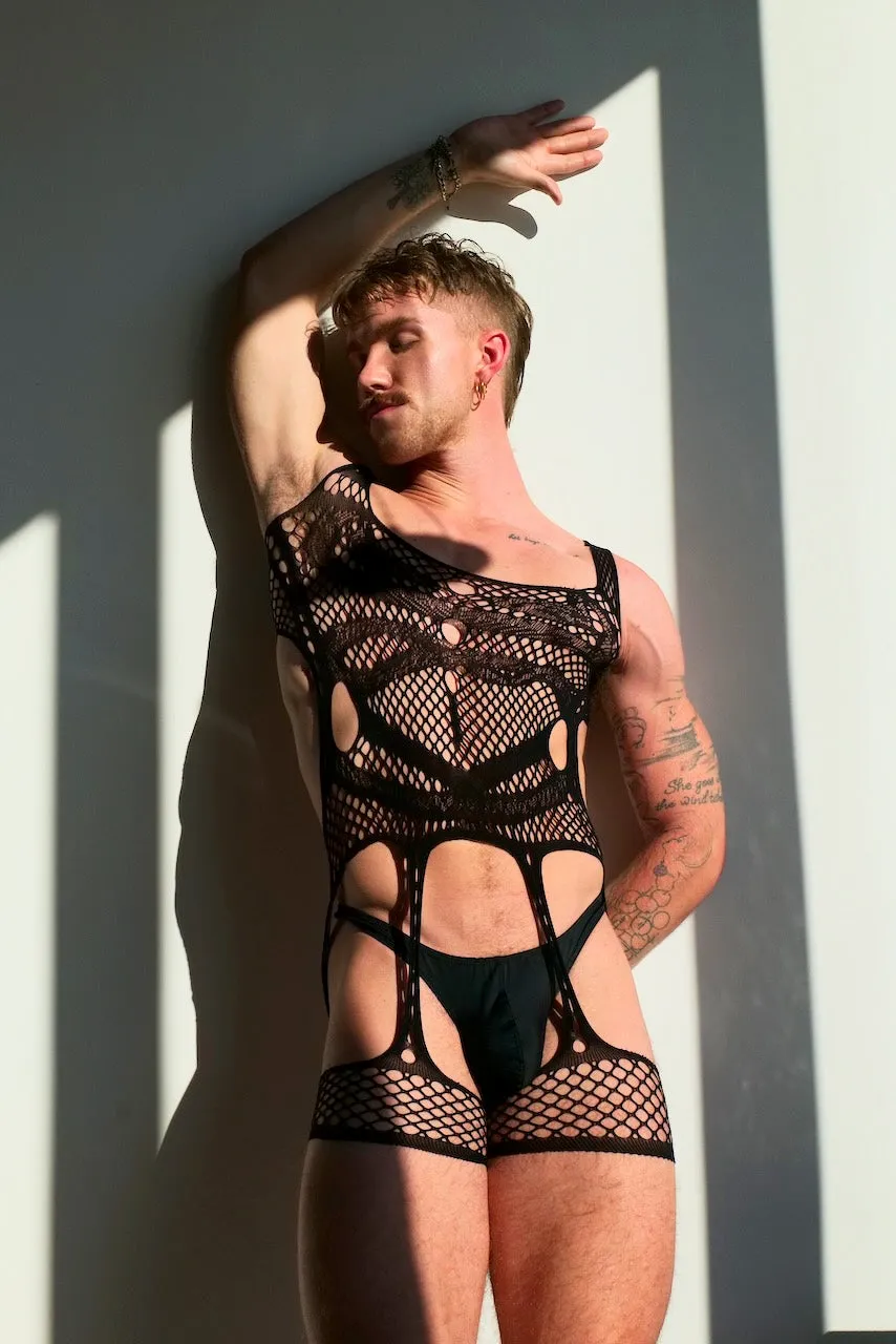 LEAK NYC NEO BODYSUIT BLACK