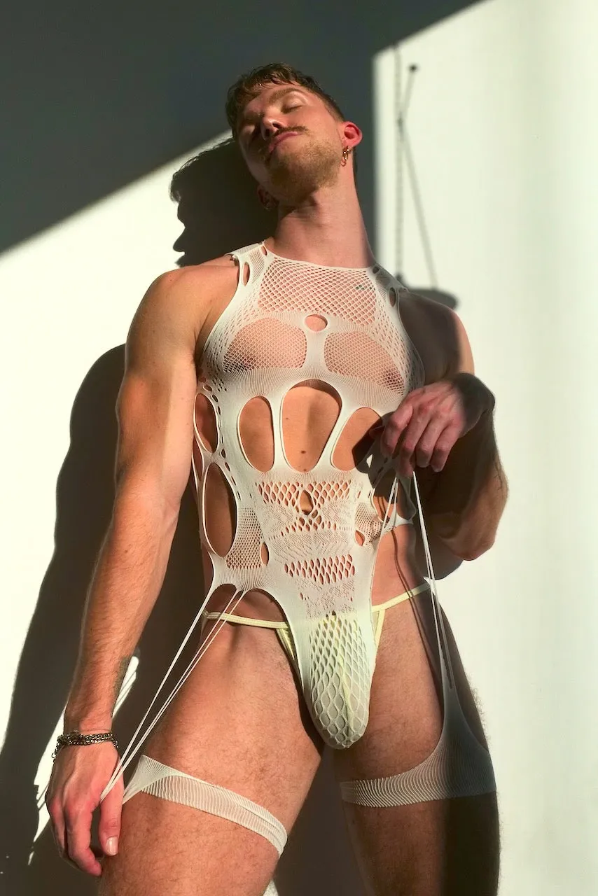 LEAK NYC TRINITY BODYSUIT IVORY