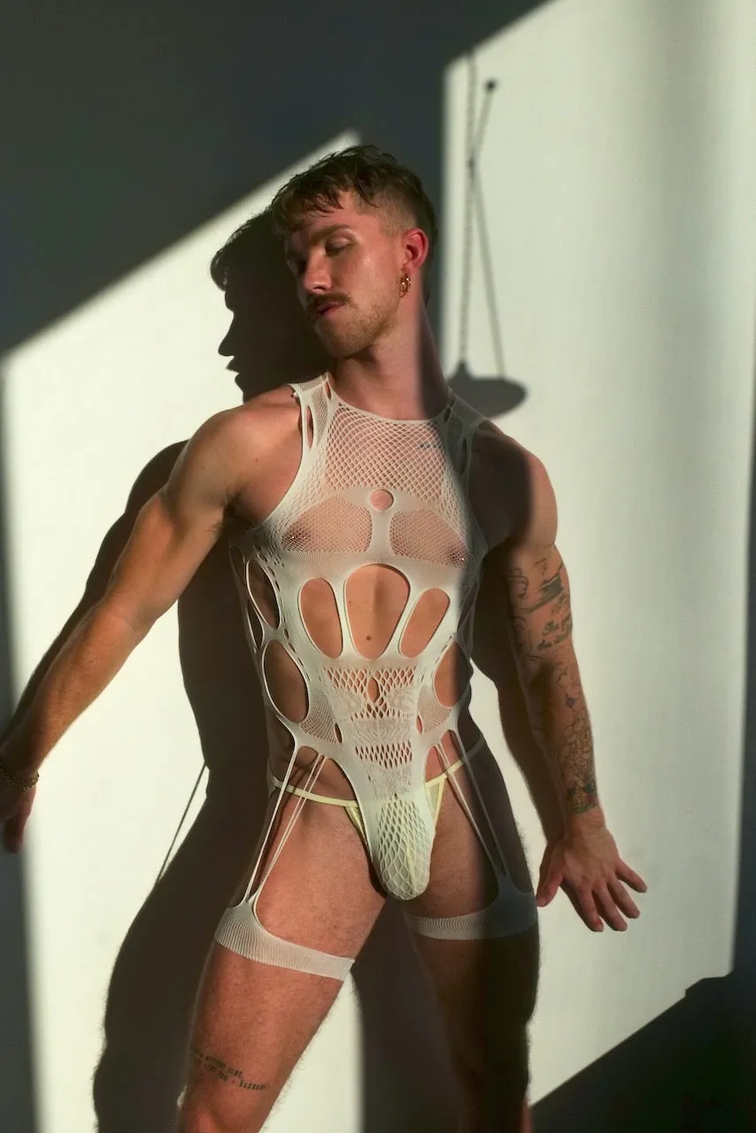 LEAK NYC TRINITY BODYSUIT IVORY