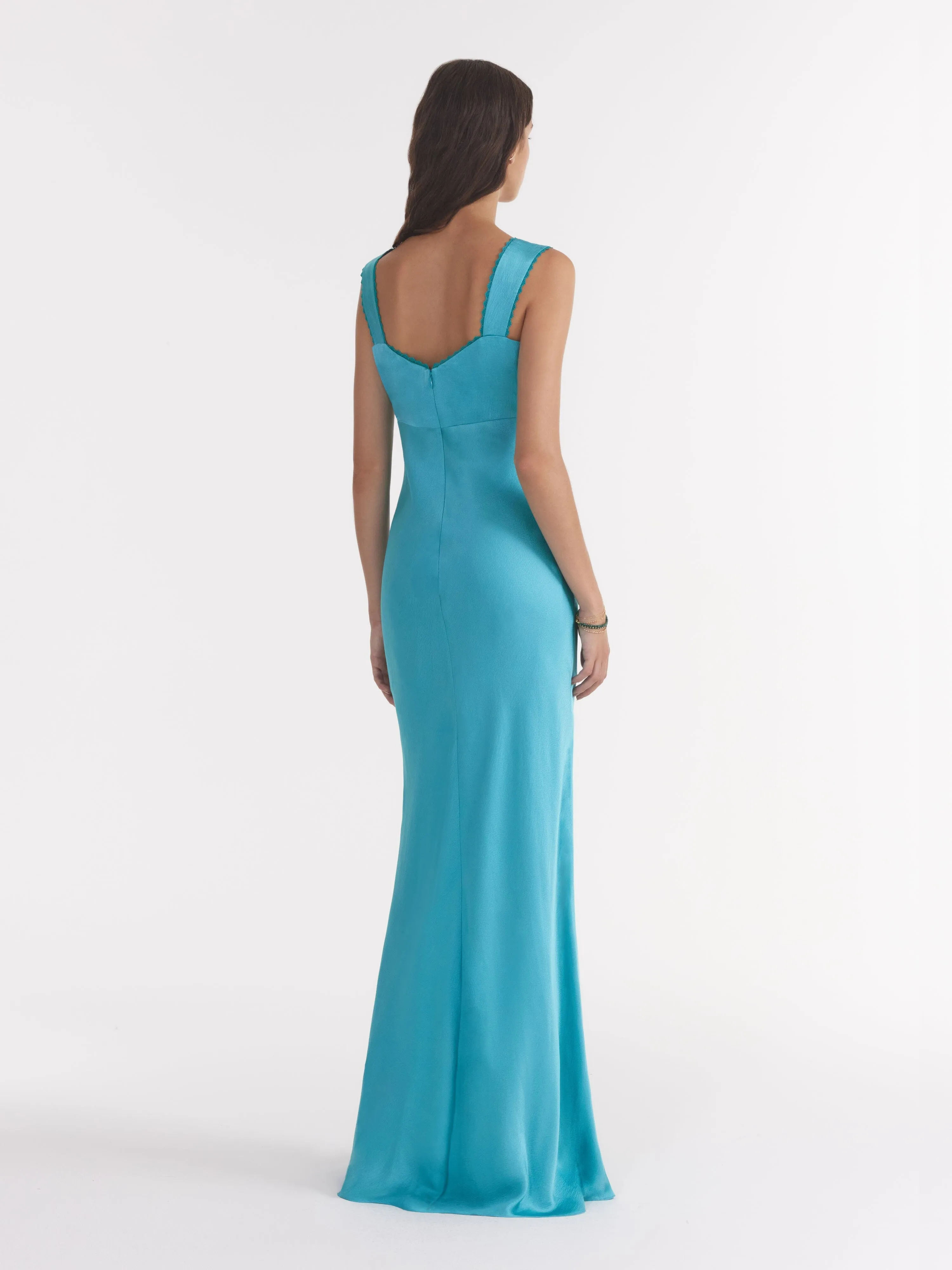 Lina Long Dress in Atlantis