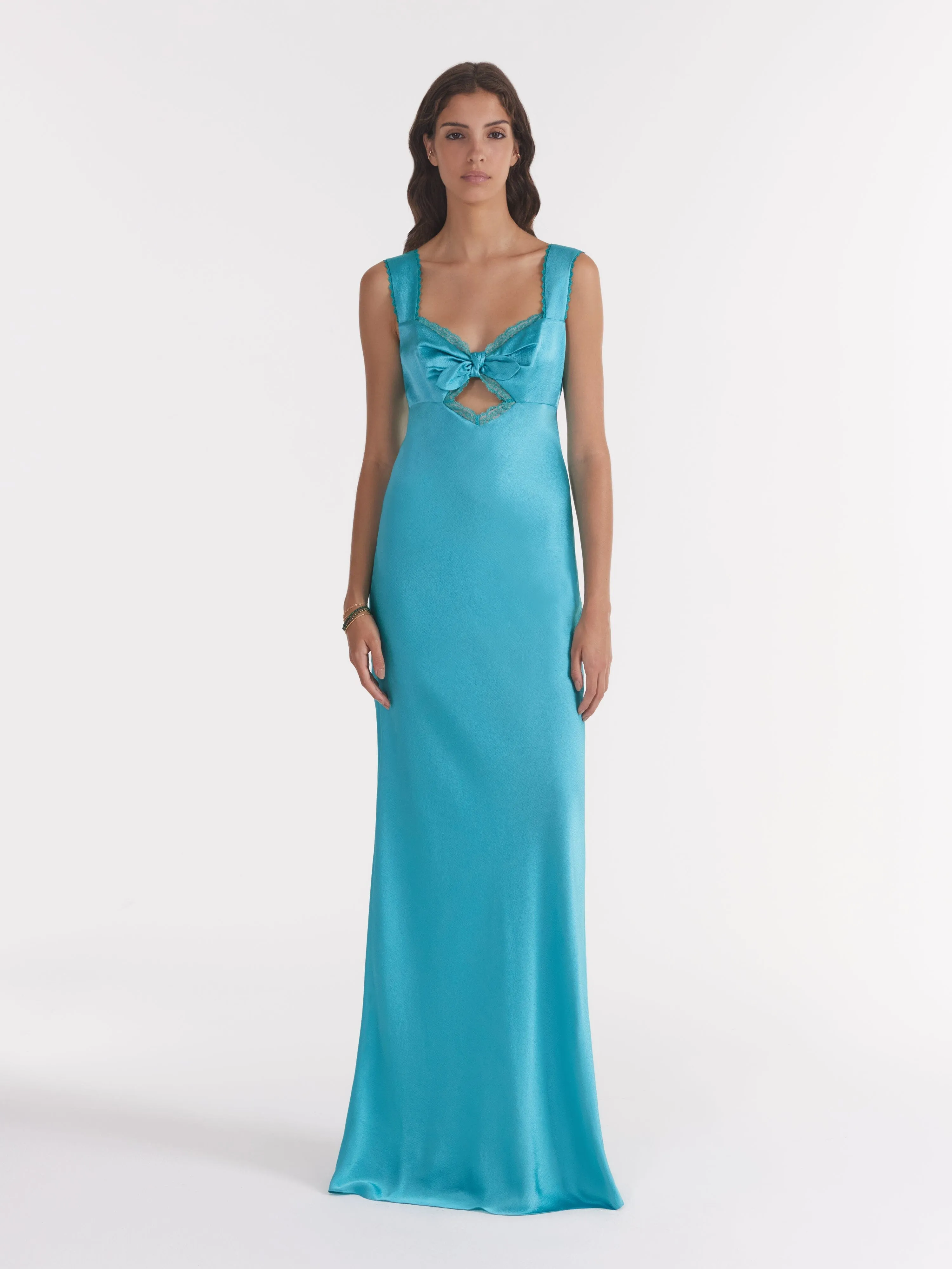 Lina Long Dress in Atlantis