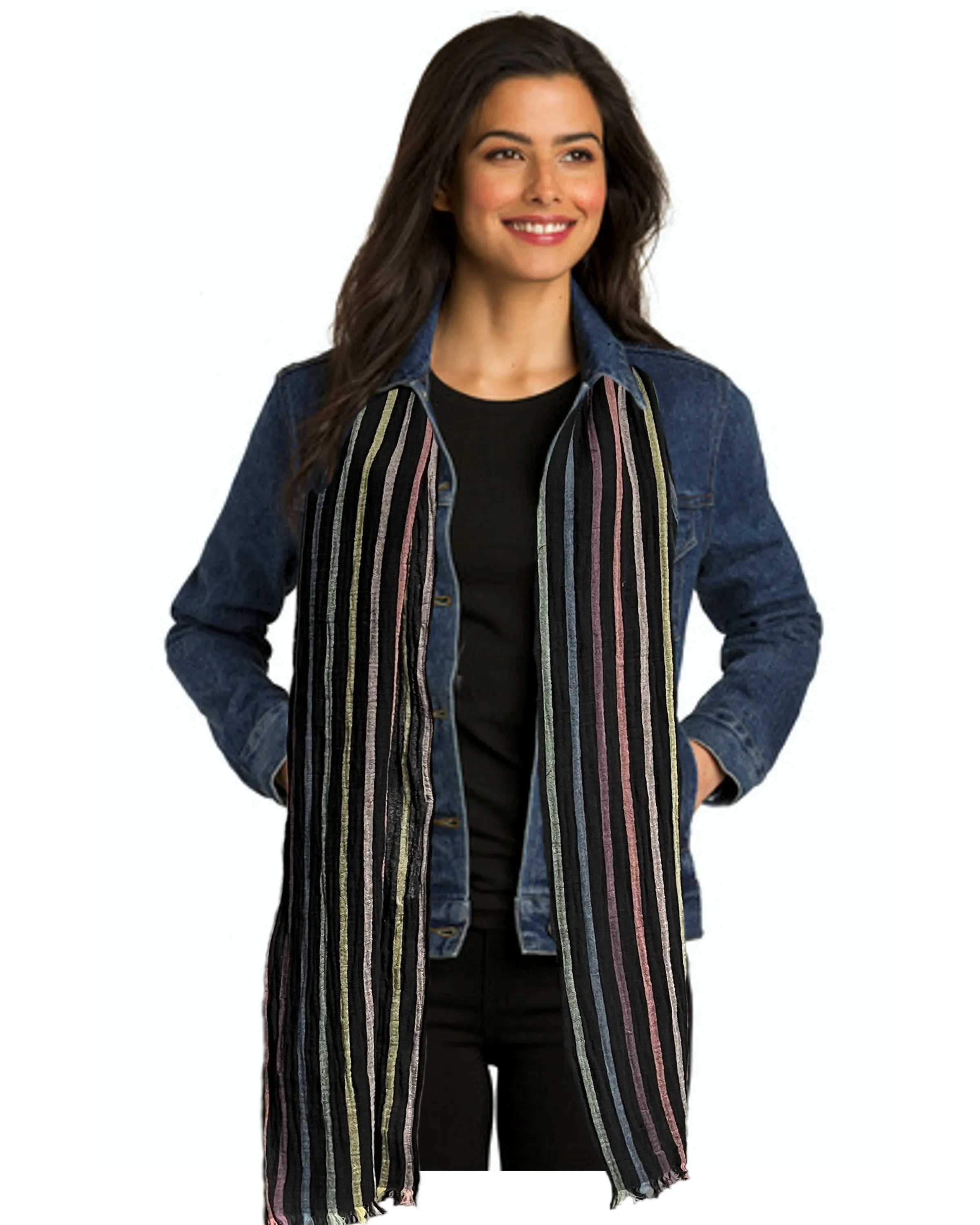 Long Striped Scarf