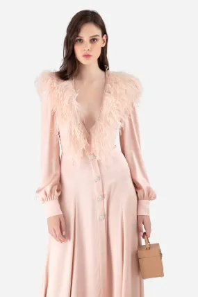 Long V-Neck Evening Dress